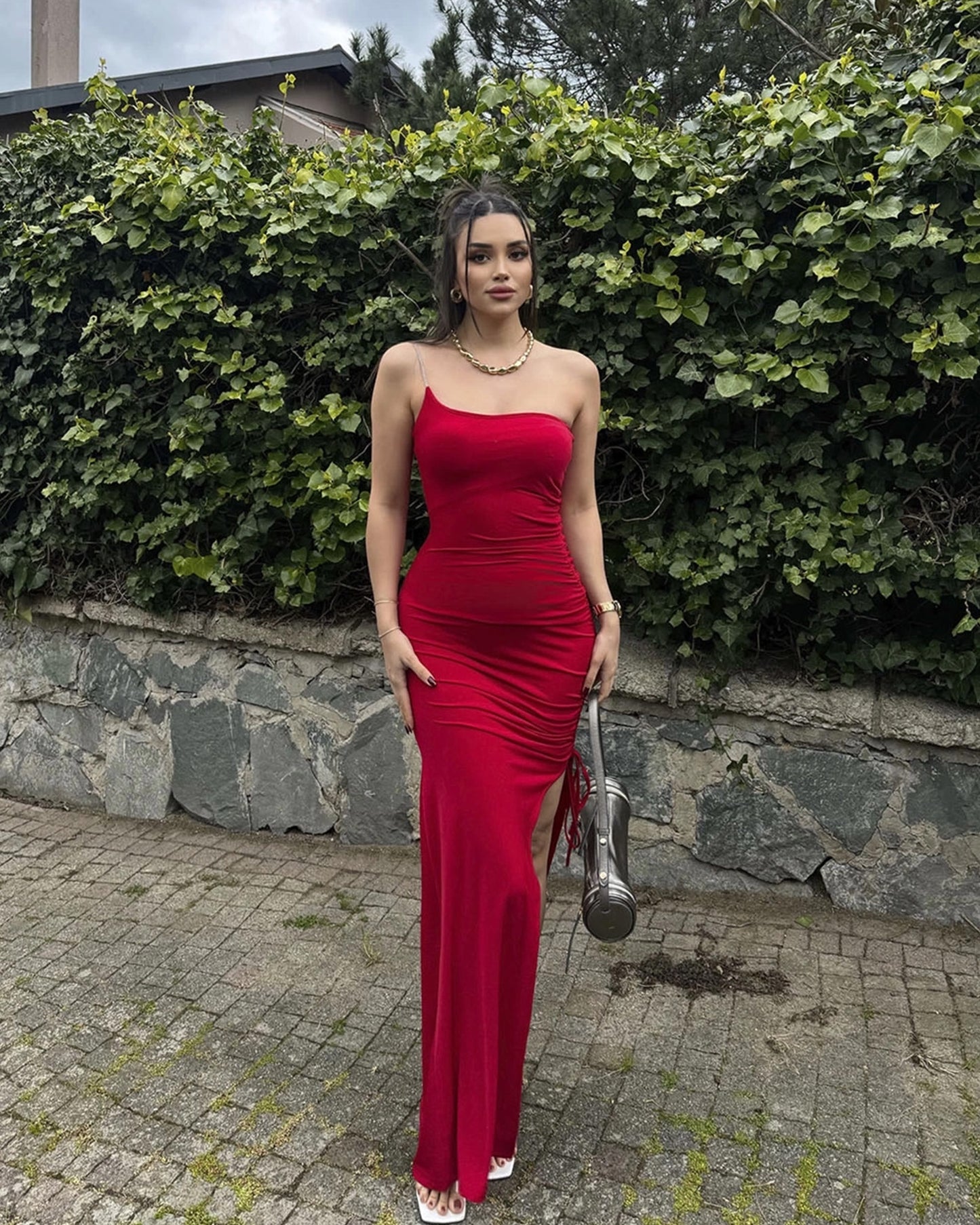 Maxi haljina Aria - crvena