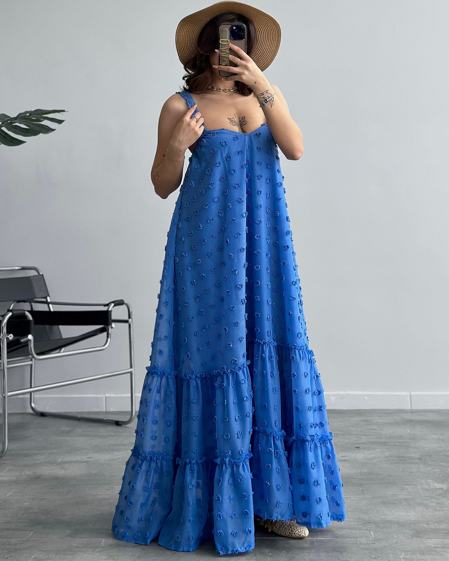 Maxi haljina Nomi - plava