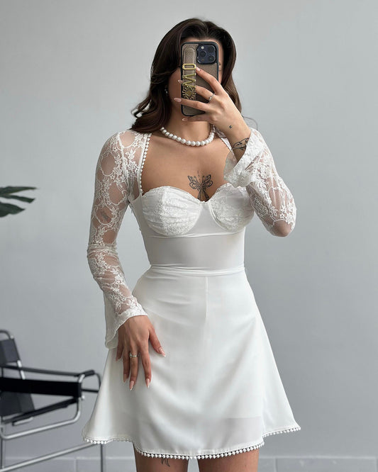 Mini haljina Mei-Ling - bijela