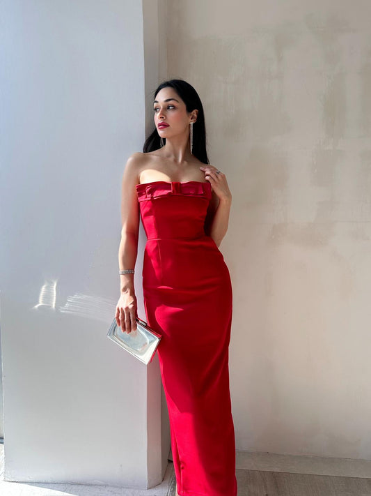 Midi haljina Sonia - crvena