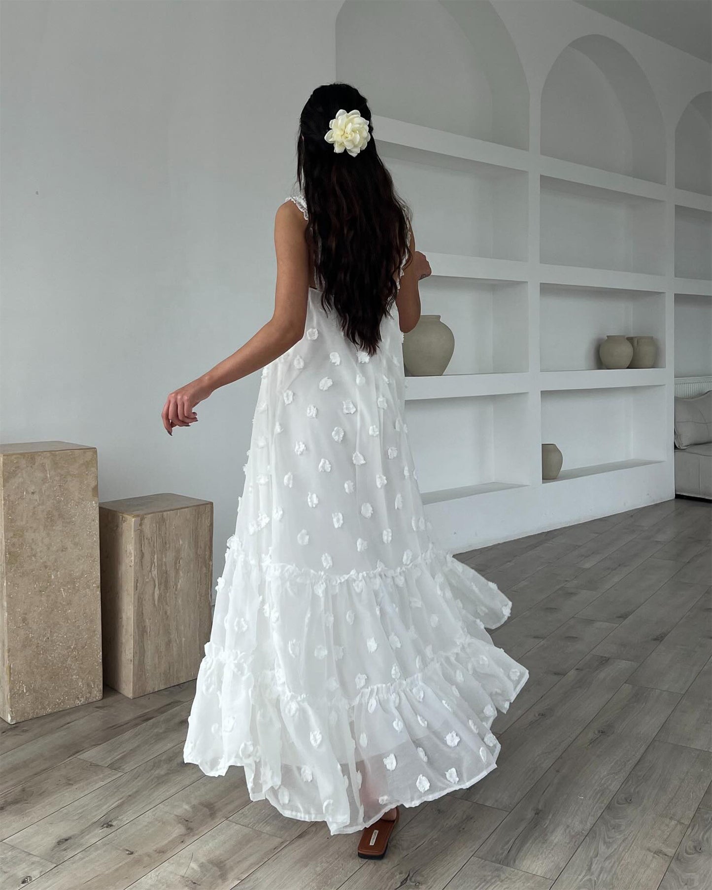 Maxi haljina Nomi - bijela