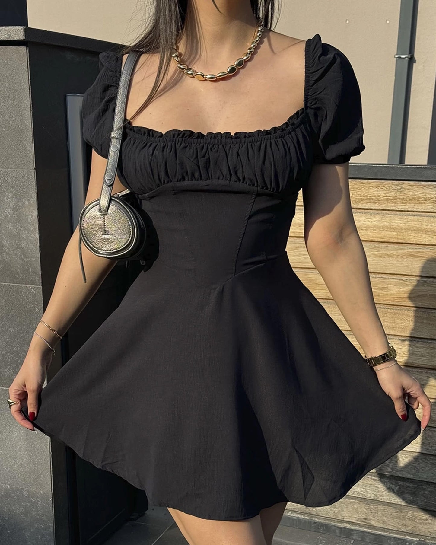 Mini haljina Penelope - crna