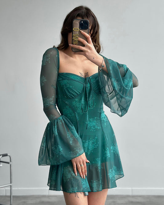 Mini haljina Skyler - zelena